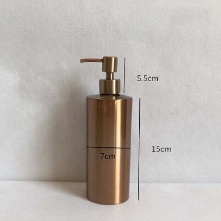 550ml Stainless Steel Hand Soap Bottle Countertop Soap Dispenser(Rose Gold)-garmade.com