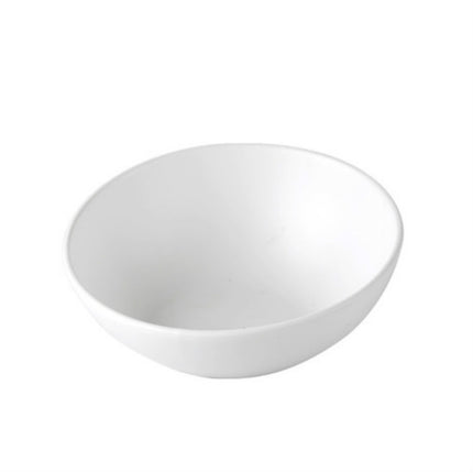 18cm/600ml Cat Dog Food Bowl Pet Ceramic Bowl, Style:Bowl(White)-garmade.com