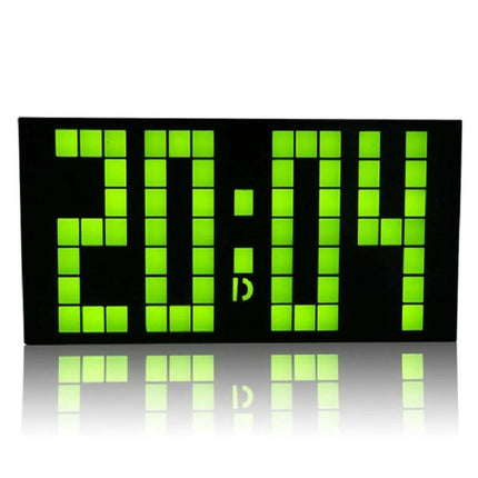 Digital Electronic Alarm Clock Creative LED Desk Clock US Plug, Style:4 Digits 7 Segments(Green Light)-garmade.com