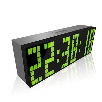 Digital Electronic Alarm Clock Creative LED Desk Clock US Plug, Style:6 Digits 5 Segments(Blue Light)-garmade.com