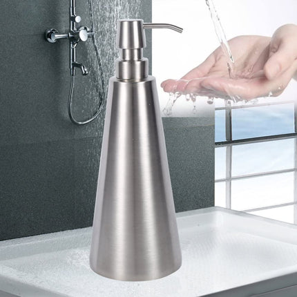 800ml Stainless Steel Soap Dispenser Cone Hand Sanitizer Bottle-garmade.com