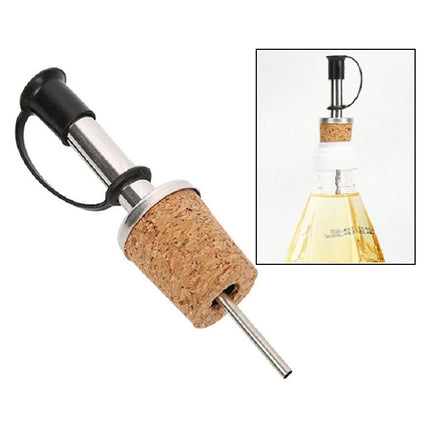20 PCS Cork Wine Stopper Stainless Steel Pourer Wine Diversion Spout Dispenser-garmade.com