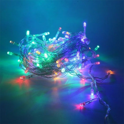 50M LED String Lights Christmas New Year Garland Decoration for Street Room House Garden Outdoor Use DIY Decor EU US Plug in, Wattage:50M 400LEDS(Multicolor)-garmade.com