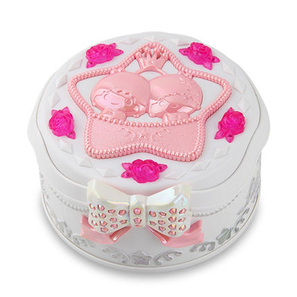 Cute Plastic Rotating Dance Ballet Music Box Children Toys Home Decorations(White)-garmade.com