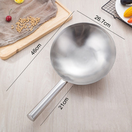 Stainless Steel Kitchen Spoon Water Spoon Large Scoop, Size:26cm(All Steel)-garmade.com