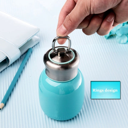Mini Cute Coffee Vacuum Flasks Thermos Stainless Steel Cup Travel Drink Water Bottle Thermoses Mugs 200ML(Blue)-garmade.com