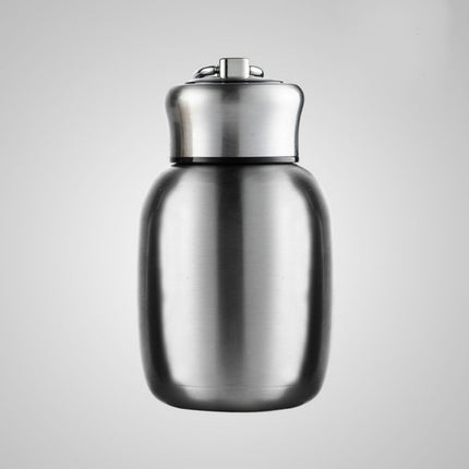 Mini Cute Coffee Vacuum Flasks Thermos Stainless Steel Cup Travel Drink Water Bottle Thermoses Mugs 200ML(Stainless steel)-garmade.com