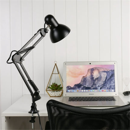 Flexible Swing Arm Clamp Mount Table Lamp Office Studio Home Table Desk Light, US Plug-garmade.com