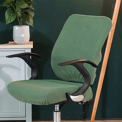 Universal Stretch Office Chair Cover, Size:Back Cover + Cushion Cover(Army Green)-garmade.com