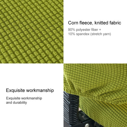 Universal Stretch Office Chair Cover, Size:Back Cover + Cushion Cover(Light Yellow)-garmade.com