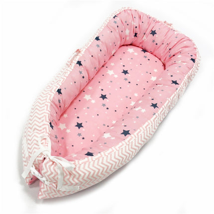 80*50cm Baby Bed Newborn Nursing Bionic Bed Crib Cot Baby Sleeping Artifact Bed Travel Bed Bumper(BY-2055)-garmade.com