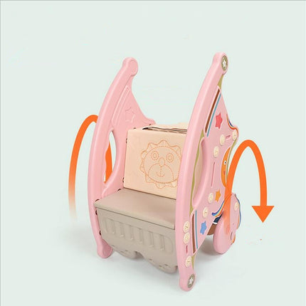 Cradle Baby Rocking Chair Music Baby Chair Chaise Rocking Horse Toy(Light Green)-garmade.com