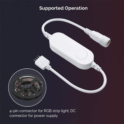 RGB LED Controller Dimming Toning WiFi Control Light Belt Controller-garmade.com