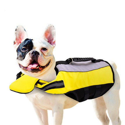 Pet Life Jacket Airbag Inflatable Dog Folding Safety Swimsuit, Size:L-garmade.com
