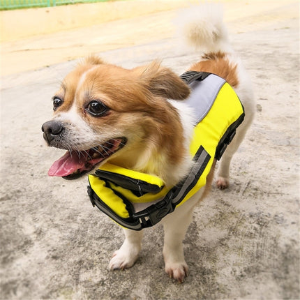 Pet Life Jacket Airbag Inflatable Dog Folding Safety Swimsuit, Size:L-garmade.com