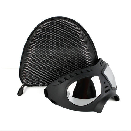 Pet Mask Glasses Waterproof And Snowproof Soft Frame Goggles Dog Supplies Sunglasses(Black)-garmade.com