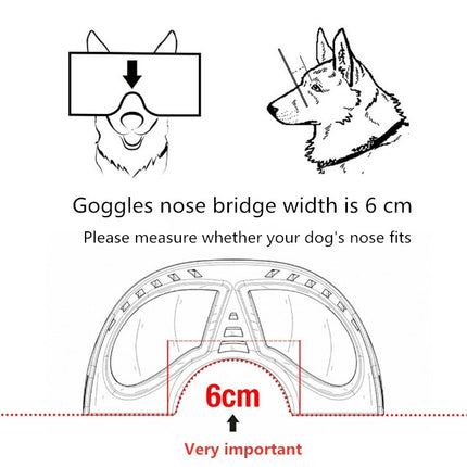 Pet Mask Glasses Waterproof And Snowproof Soft Frame Goggles Dog Supplies Sunglasses(White)-garmade.com