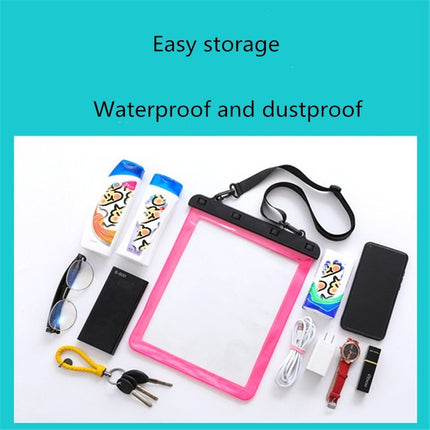 2 PCS Multipurpose Single Shoulder Outdoor Transparent Waterproof Bag for Mobile Phone Small Objects(Yellow)-garmade.com