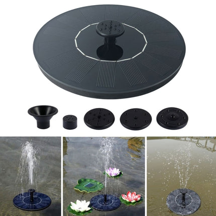 Garden Automatic Solar Floating Fountain Waterfall(Black)-garmade.com