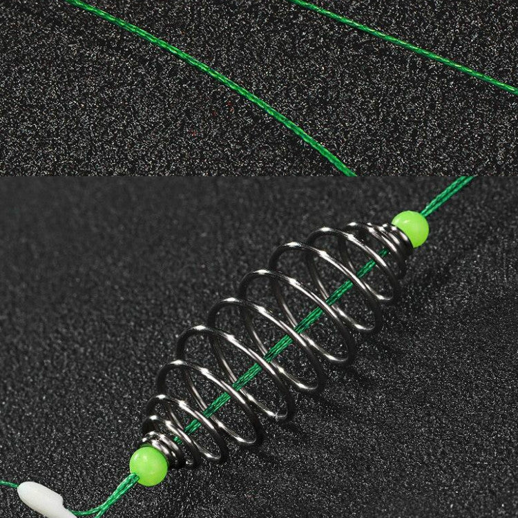 15 PCS / 3 Sets Stranded Double Hook Anti-winding Silver Carp Fishing Group Spring Fishing Hook, Specification:9(Fluorescent Hook)-garmade.com