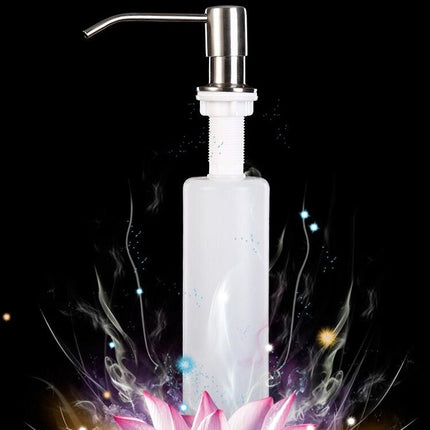 2 PCS Stainless Steel Sink Soap Dispenser Sishwashing Liquid Hand Soap Bottle-garmade.com