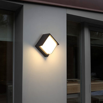 13cm Round Shape 10W 3000K Patio Porch Garden Light Outdoor IP54 Waterproof LED Wall Lamp-garmade.com