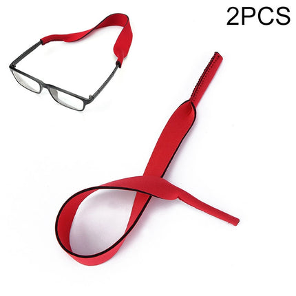 2 PCS Neoprene Diving Swimming Glasses Band Sunglasses Sponge Rope(Red)-garmade.com