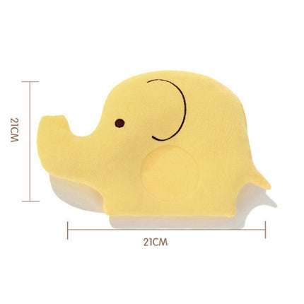 Cute Elephant Shape Anti-rollover Head Pillow(Yellow)-garmade.com