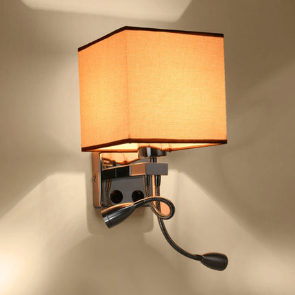 Creative Minimalist Living Room Bedroom Bedside Lamp Hotel Reading Lamp, Lampshade Color:Single Tube linen-garmade.com