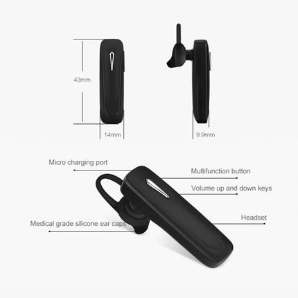 Stereo Bluetooth Headset V4.1 Wireless Headphone Hands Free Earphone for Xiaomi Samsung(Black)-garmade.com