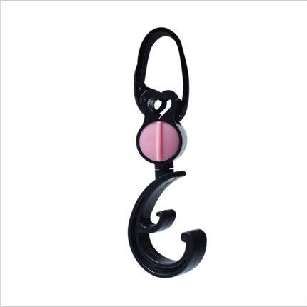 2 PCS/LOT Baby Stroller Accessories Hook Multifunction Baby Stroller Black Plastic Hook(Pink)-garmade.com