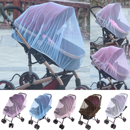 3 PCS 150cm Baby Pushchair Mosquito Insect Shield Net Safe Infants Protection Mesh Stroller Accessories Mosquito Net(White)-garmade.com
