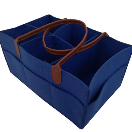 Mummy Bag Storage Multifunctional Maternity Handbags Organizer Stroller Accessories, Size:33x23x18cm, Color:Blue 2-garmade.com