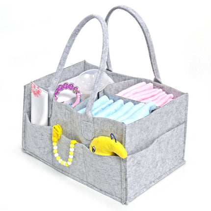 Mummy Bag Storage Multifunctional Maternity Handbags Organizer Stroller Accessories, Size:33x23x18cm, Color:Blue 2-garmade.com