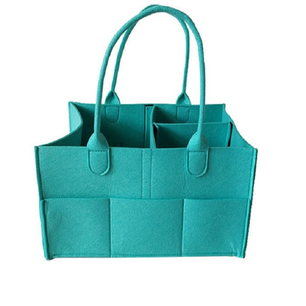 Mummy Bag Storage Multifunctional Maternity Handbags Organizer Stroller Accessories, Size:33x23x18cm, Color:Blue Green-garmade.com