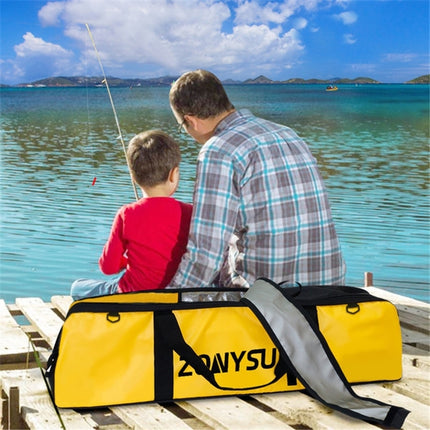 ZONYSUN Shoulder Outdoor Waterproof Bag Diving Long Fins Bag Dry Wet Separation Waterproof Bag, Size:100x20x24cm(Yellow)-garmade.com