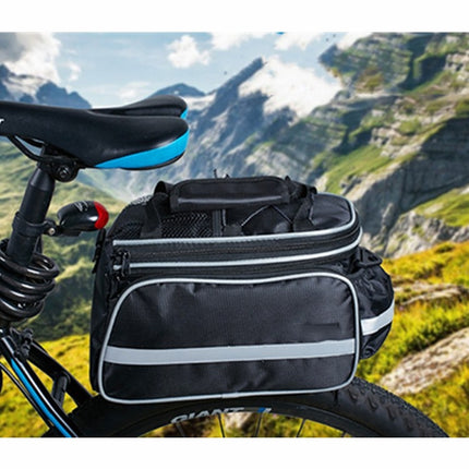 Mountain Bike Rear Shelf Bag Riding Bag Long And Short Distance Waterproof Pack(Red)-garmade.com