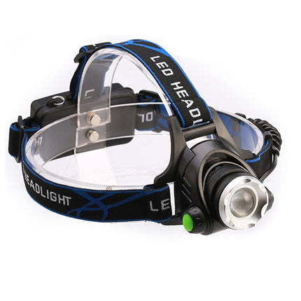 T6 Zoomable Strong Light LED Torch Flashlight Headlamp for Fishing, Camping-garmade.com
