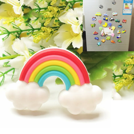 10 PCS Home Fridge Magnets Decorative Message Stickers Children Whiteboard Stickers(Rainbow)-garmade.com