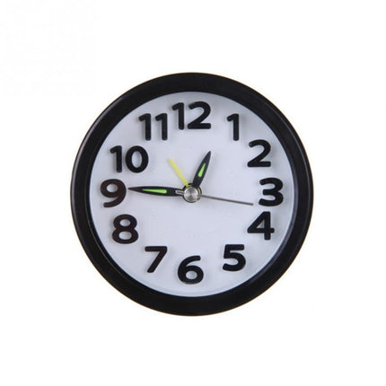 Creative Minimalist Mute Alarm Clock(Round Black)-garmade.com