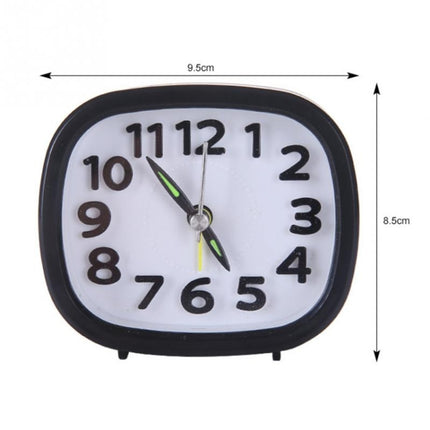 Creative Minimalist Mute Alarm Clock(Square Black)-garmade.com