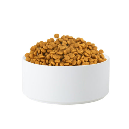 13cm/400ml Cat Bowl Dog Pot Pet Ceramic Bowl, Style:2 PCS Bowls(White)-garmade.com