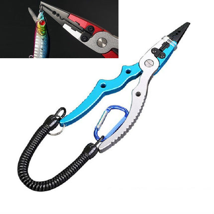 Fish Control Fish Catch Fish Lure Clamp Fish Pliers, Style:Luya Pliers(Blue)-garmade.com