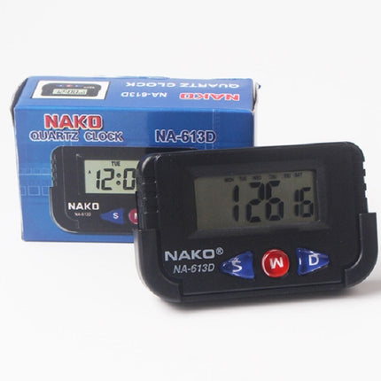 2 PCS Portable Car Electronic Clock Test Sports Clock Small Alarm Clock Stopwatch(Rectangle)-garmade.com