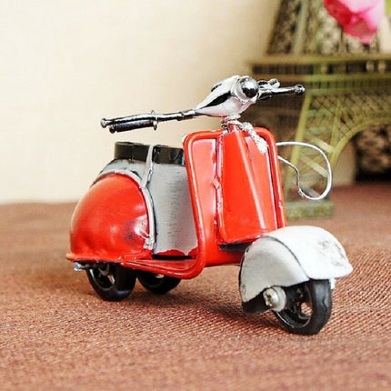 Mini Motorcycle Model Alloy Decoration Metal Crafts(Red)-garmade.com