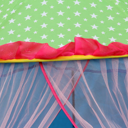 Children Toy House Yurt Folding Game Tent(Pink)-garmade.com