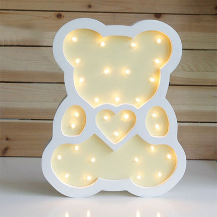 Bedside Wall LED Night Light Children Baby Kids Bedroom Home Decorative Lamp(Yellow)-garmade.com