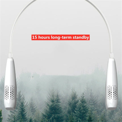 Hanging Neck Negative Ion Air Purifier Portable Household Formaldehyde Removal Portable Purifier(White)-garmade.com