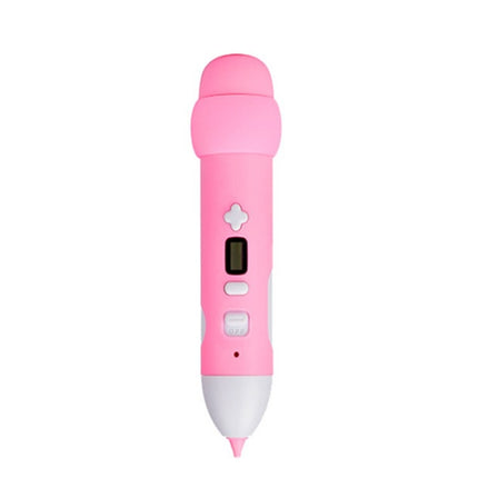 Low Temperature 3D Printing Pen Wireless Charging Printing Pen(Pink)-garmade.com