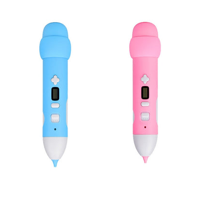 Low Temperature 3D Printing Pen Wireless Charging Printing Pen(Pink)-garmade.com